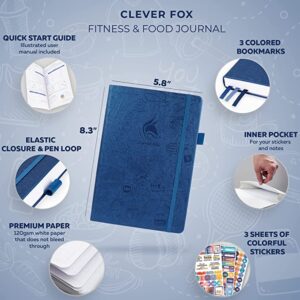 Clever Fox Fitness & Food Journal – Nutrition & Workout Planner for Women & Men